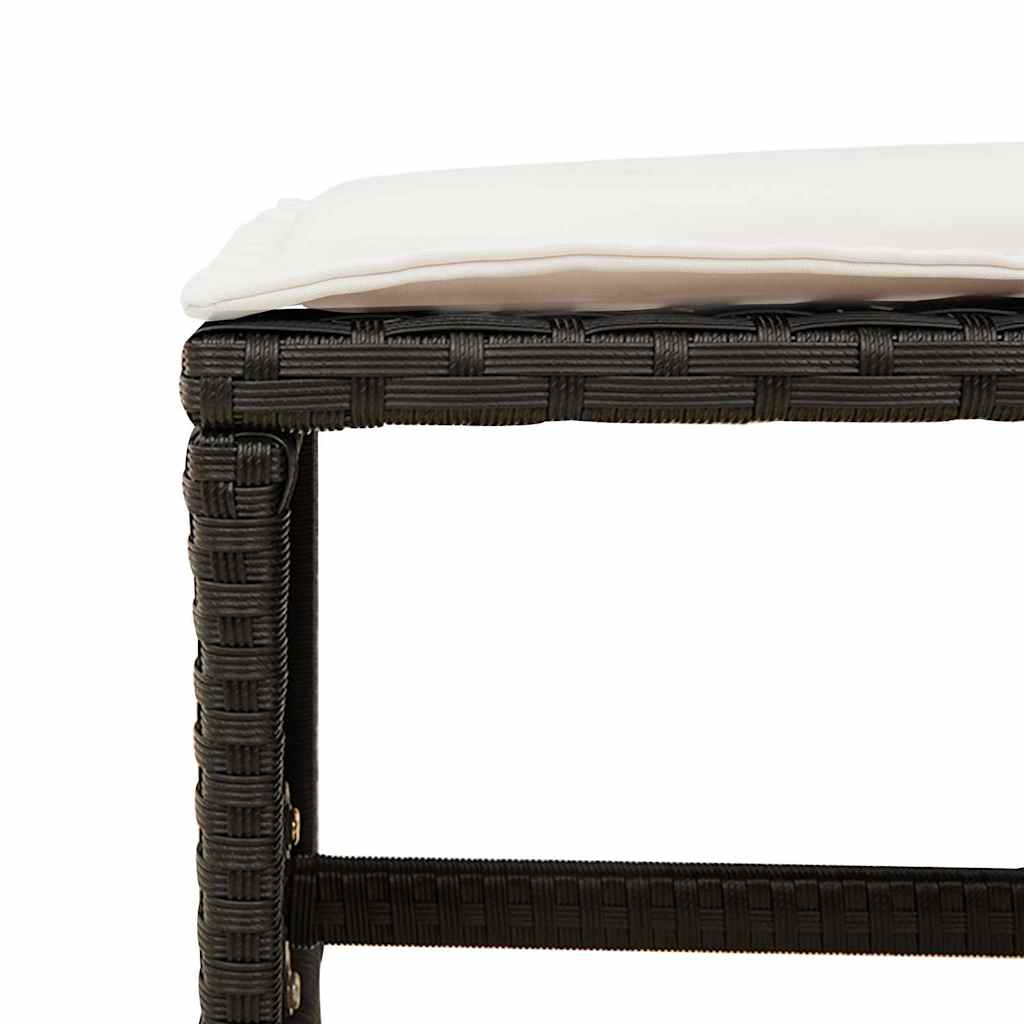 11-delige Tuinset met kussens poly rattan zwart is nu te koop bij PeponiXL, paradijselijk wonen!