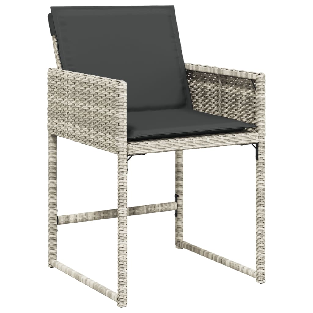 13-delige Tuinset met kussens poly rattan lichtgrijs is nu te koop bij PeponiXL, paradijselijk wonen!