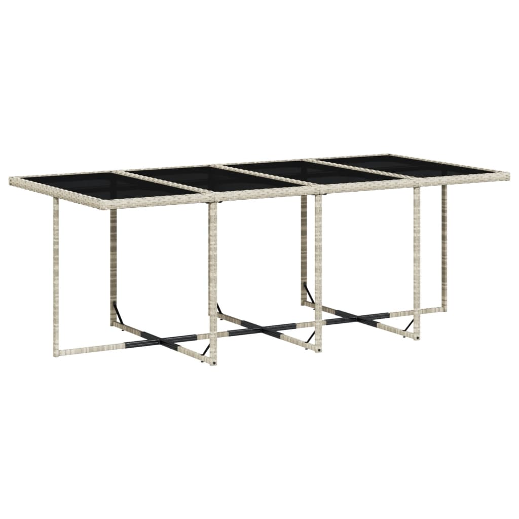 13-delige Tuinset met kussens poly rattan lichtgrijs is nu te koop bij PeponiXL, paradijselijk wonen!