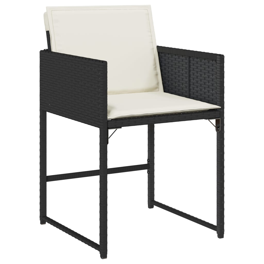 15-delige Tuinset met kussens poly rattan zwart is nu te koop bij PeponiXL, paradijselijk wonen!