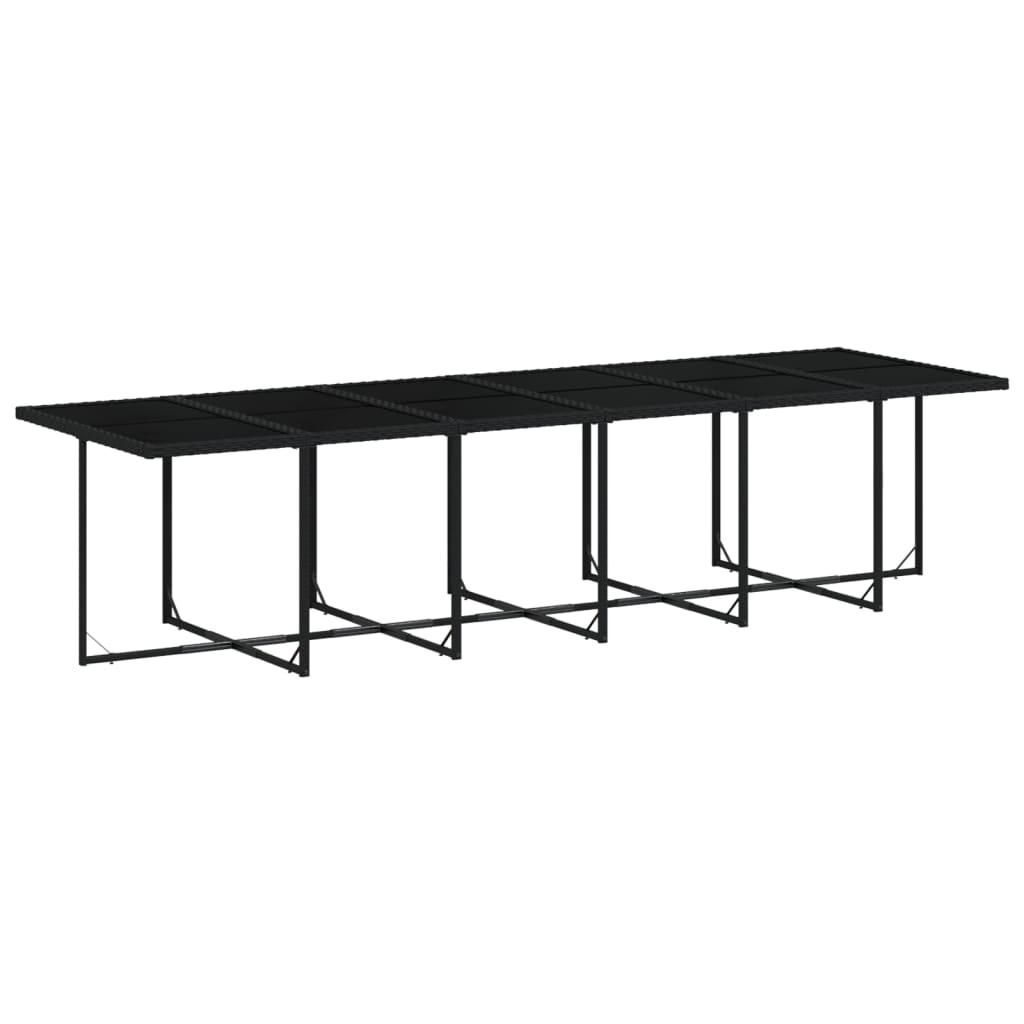 17-delige Tuinset met kussens poly rattan zwart is nu te koop bij PeponiXL, paradijselijk wonen!