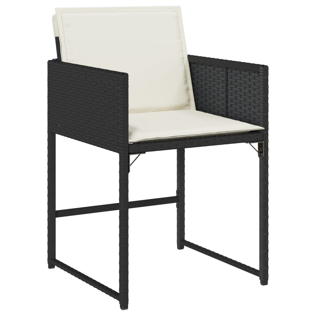 17-delige Tuinset met kussens poly rattan zwart is nu te koop bij PeponiXL, paradijselijk wonen!