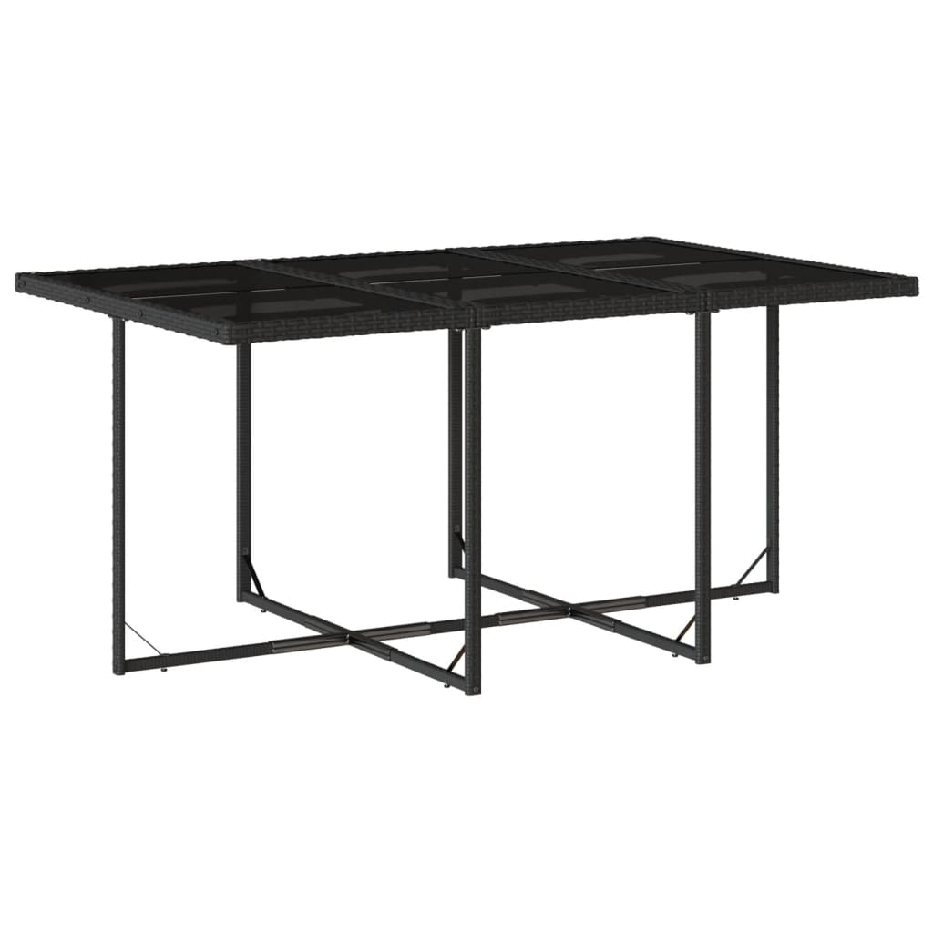 11-delige Tuinset met kussens poly rattan zwart is nu te koop bij PeponiXL, paradijselijk wonen!