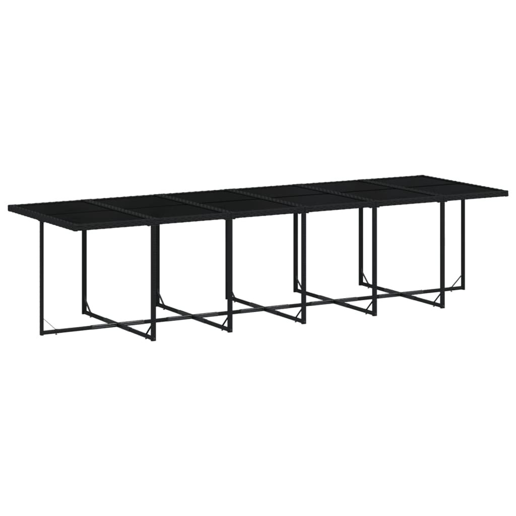 17-delige Tuinset met kussens poly rattan zwart is nu te koop bij PeponiXL, paradijselijk wonen!