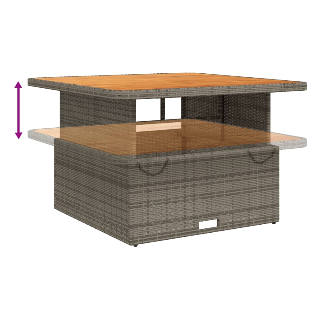 5-delige Tuinset met kussens poly rattan grijs is nu te koop bij PeponiXL, paradijselijk wonen!
