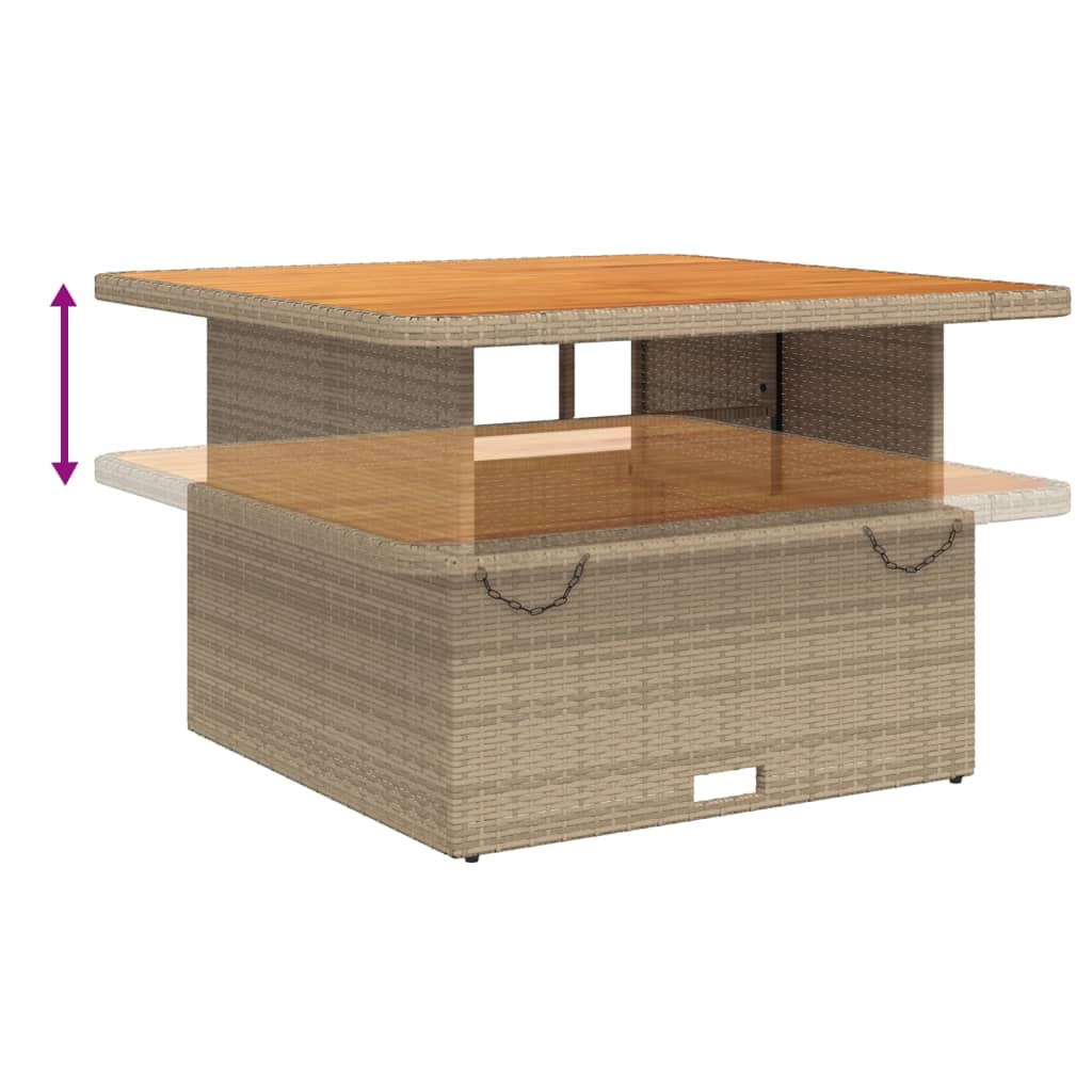 4-delige Tuinset met kussens poly rattan beige is nu te koop bij PeponiXL, paradijselijk wonen!