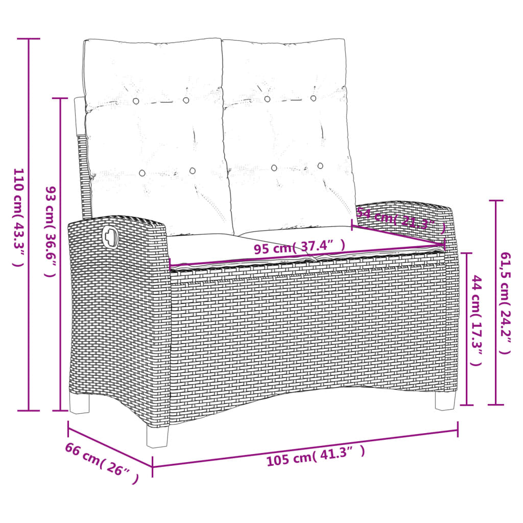 4-delige Tuinset met kussens poly rattan beige is nu te koop bij PeponiXL, paradijselijk wonen!