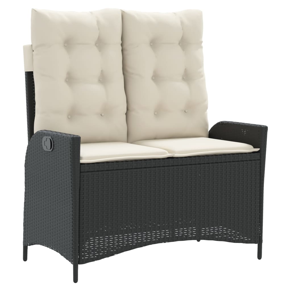 4-delige Tuinset met kussens poly rattan zwart is nu te koop bij PeponiXL, paradijselijk wonen!