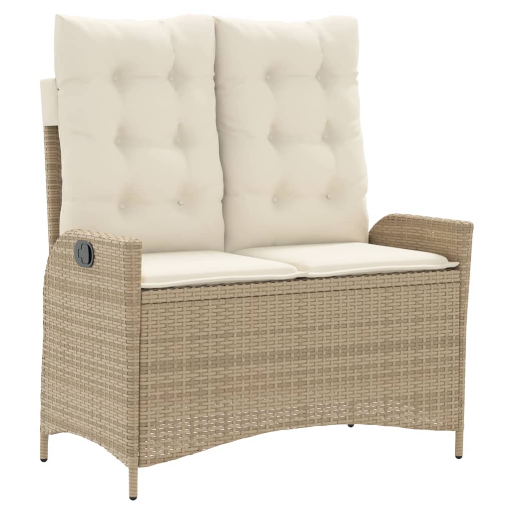 4-delige Tuinset met kussens poly rattan beige is nu te koop bij PeponiXL, paradijselijk wonen!