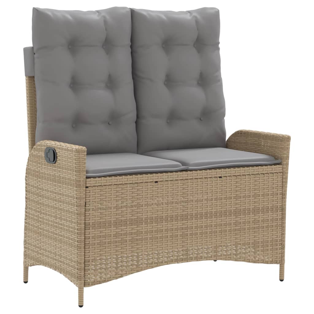 2-delige Tuinset met kussens poly rattan beige is nu te koop bij PeponiXL, paradijselijk wonen!