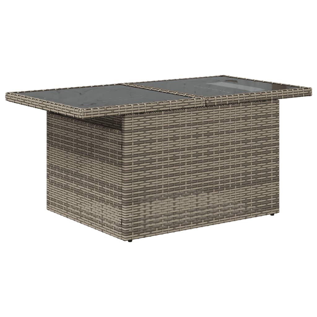6-delige tuinbankset met kussens, grijs polyrotan is nu te koop bij PeponiXL, paradijselijk wonen!