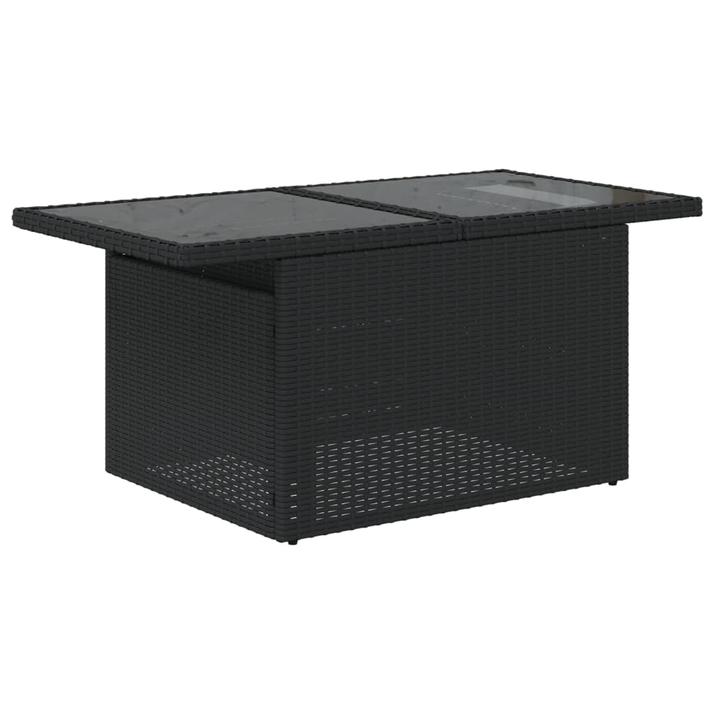 6-delige Loungeset met kussens poly rattan zwart is nu te koop bij PeponiXL, paradijselijk wonen!
