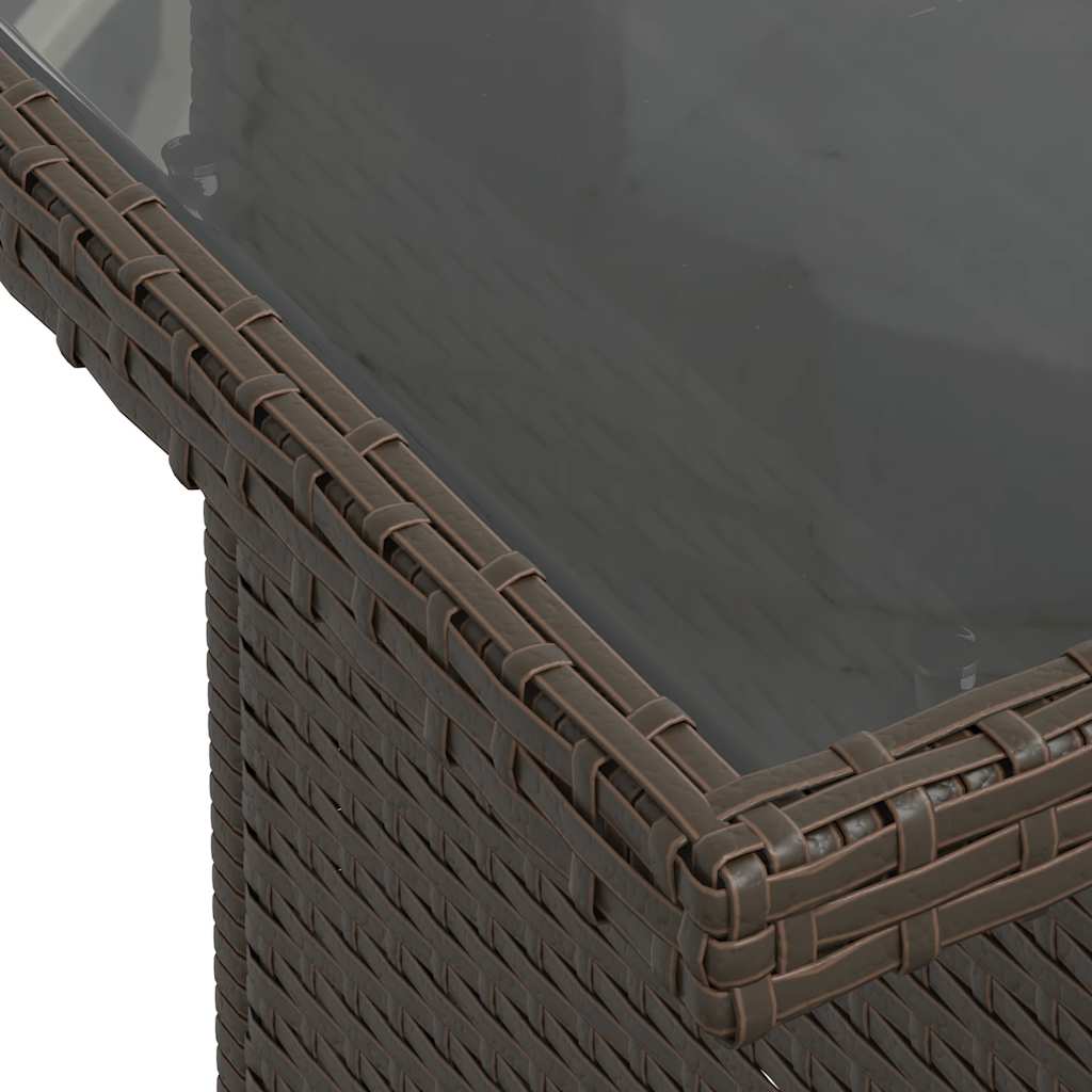 6-delige tuinbankset met kussens, bruin polyrotan is nu te koop bij PeponiXL, paradijselijk wonen!