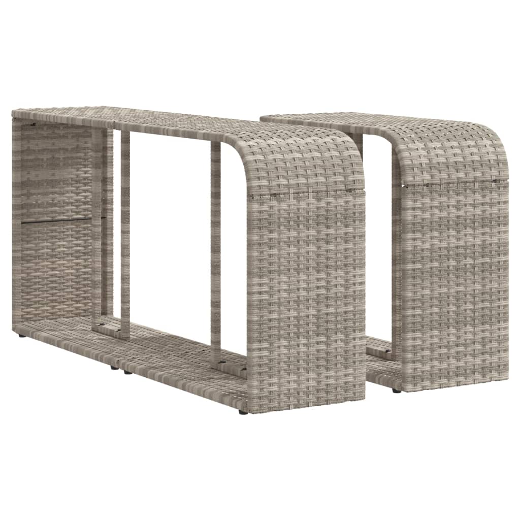 11-delige Loungeset met kussens poly rattan lichtgrijs is nu te koop bij PeponiXL, paradijselijk wonen!