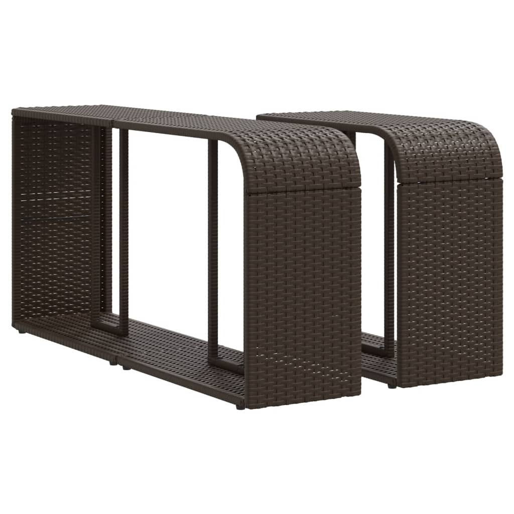 11-delige Loungeset met kussens poly rattan bruin is nu te koop bij PeponiXL, paradijselijk wonen!