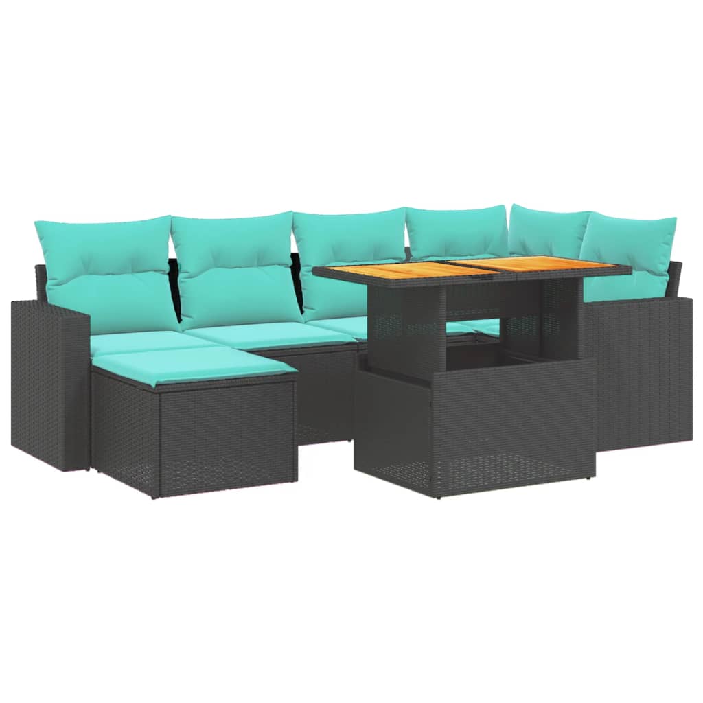11-delige Tuinset met kussens poly rattan beige is nu te koop bij PeponiXL, paradijselijk wonen!