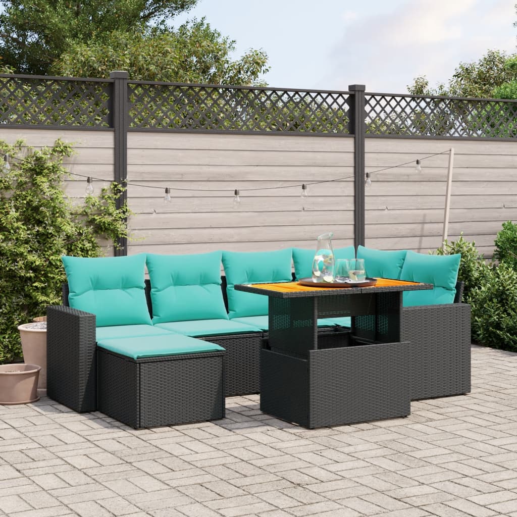 11-delige Tuinset met kussens poly rattan beige is nu te koop bij PeponiXL, paradijselijk wonen!