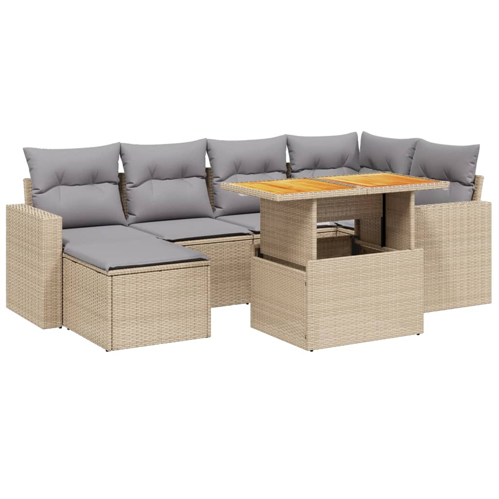 11-delige Loungeset met kussens poly rattan grijs is nu te koop bij PeponiXL, paradijselijk wonen!