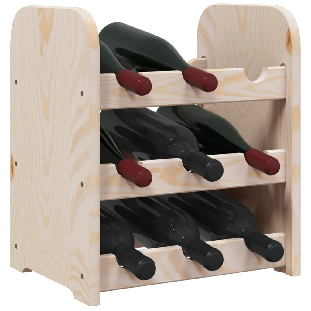 Wijnrek 33x25x37 cm massief grenenhout is nu te koop bij PeponiXL, paradijselijk wonen!