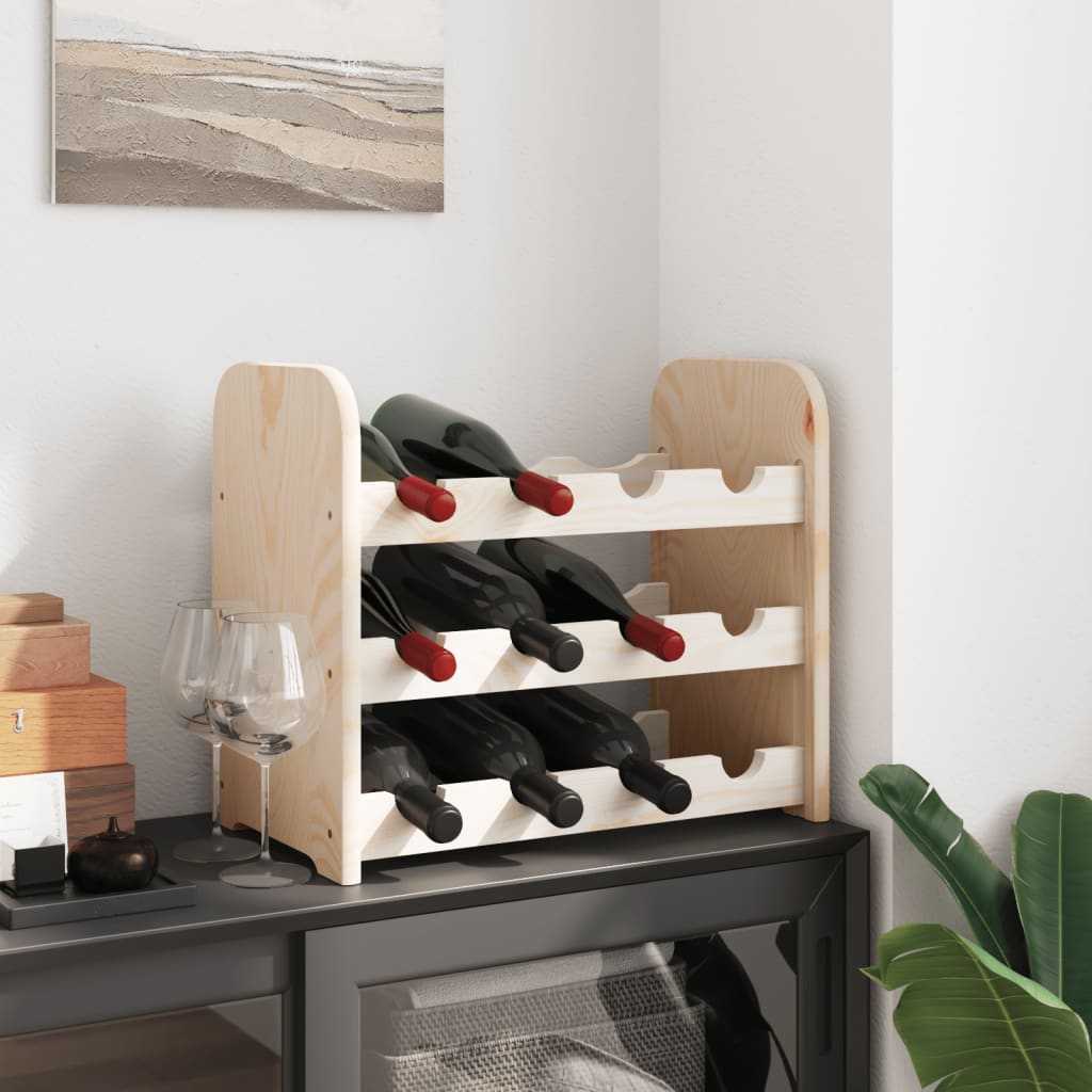 Wijnrek 43x25x37 cm massief grenenhout is nu te koop bij PeponiXL, paradijselijk wonen!