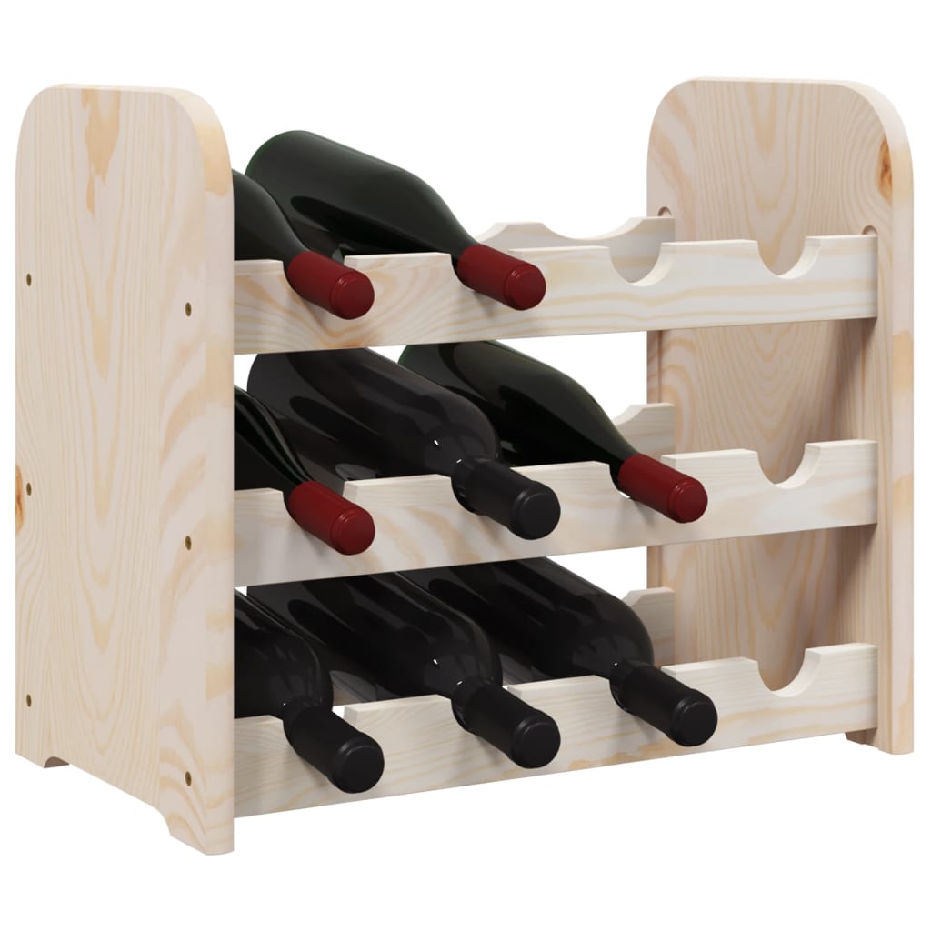 Wijnrek 43x25x37 cm massief grenenhout is nu te koop bij PeponiXL, paradijselijk wonen!
