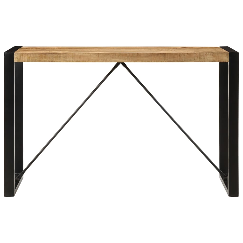 Eettafel 120x55x76 cm massief ruw mangohout is nu te koop bij PeponiXL, paradijselijk wonen!