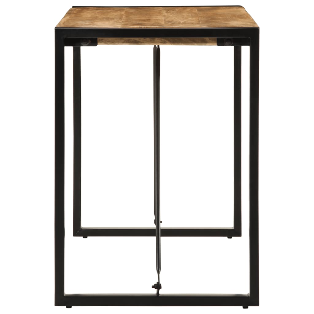 Eettafel 120x55x76 cm massief ruw mangohout is nu te koop bij PeponiXL, paradijselijk wonen!