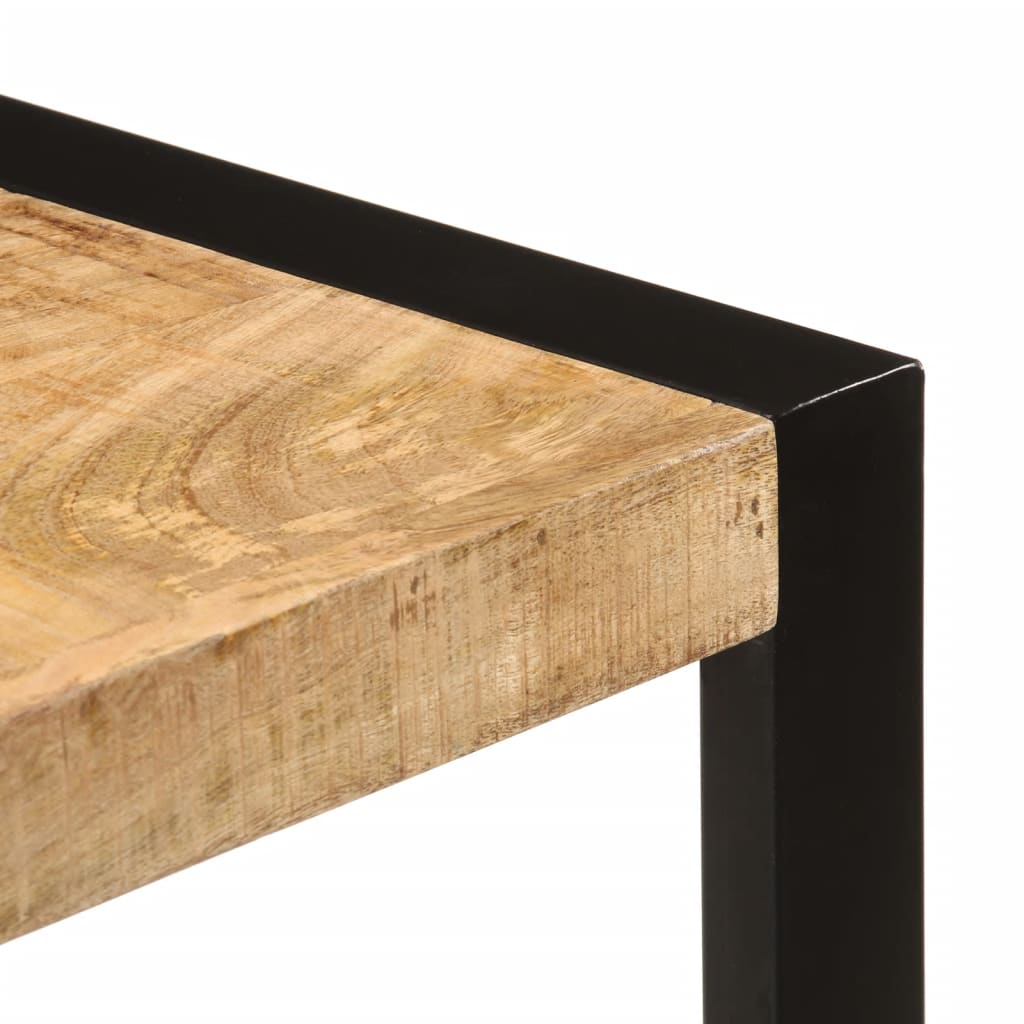 Eettafel 120x55x76 cm massief ruw mangohout is nu te koop bij PeponiXL, paradijselijk wonen!