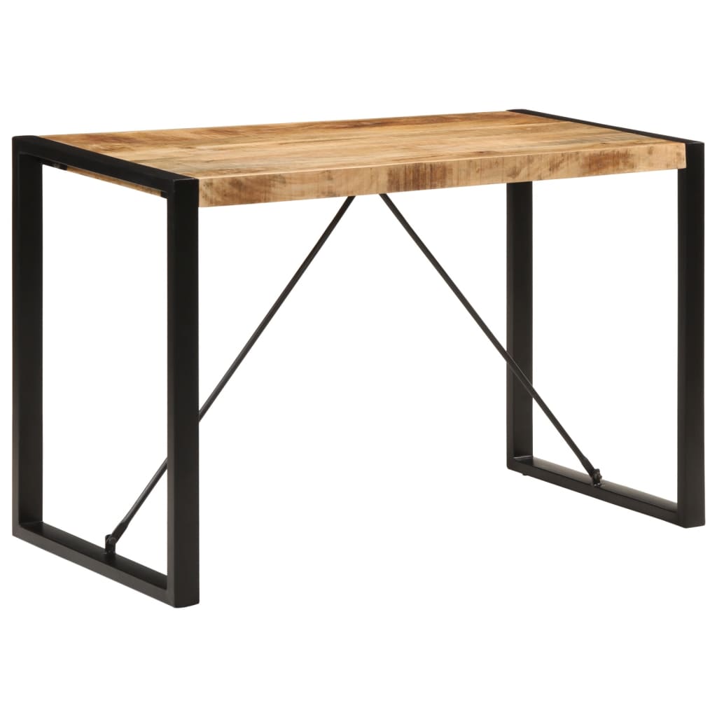 Eettafel 120x55x76 cm massief ruw mangohout is nu te koop bij PeponiXL, paradijselijk wonen!