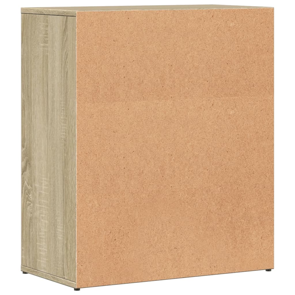 Dressoirs 2 st 60x31x70 cm bewerkt hout sonoma eikenkleurig is nu te koop bij PeponiXL, paradijselijk wonen!