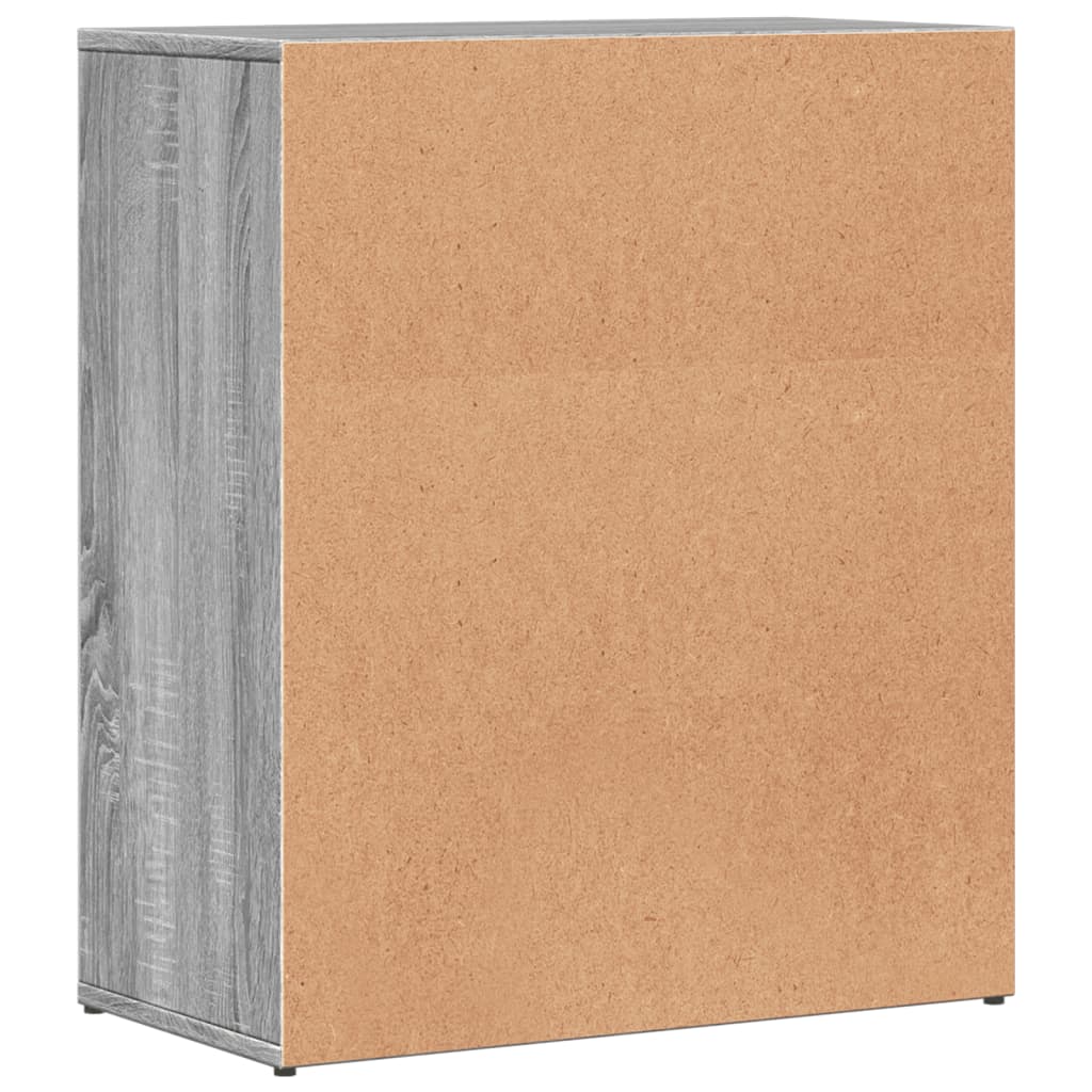 Dressoirs 2 st 60x31x70 cm bewerkt hout grijs sonoma eikenkleur is nu te koop bij PeponiXL, paradijselijk wonen!