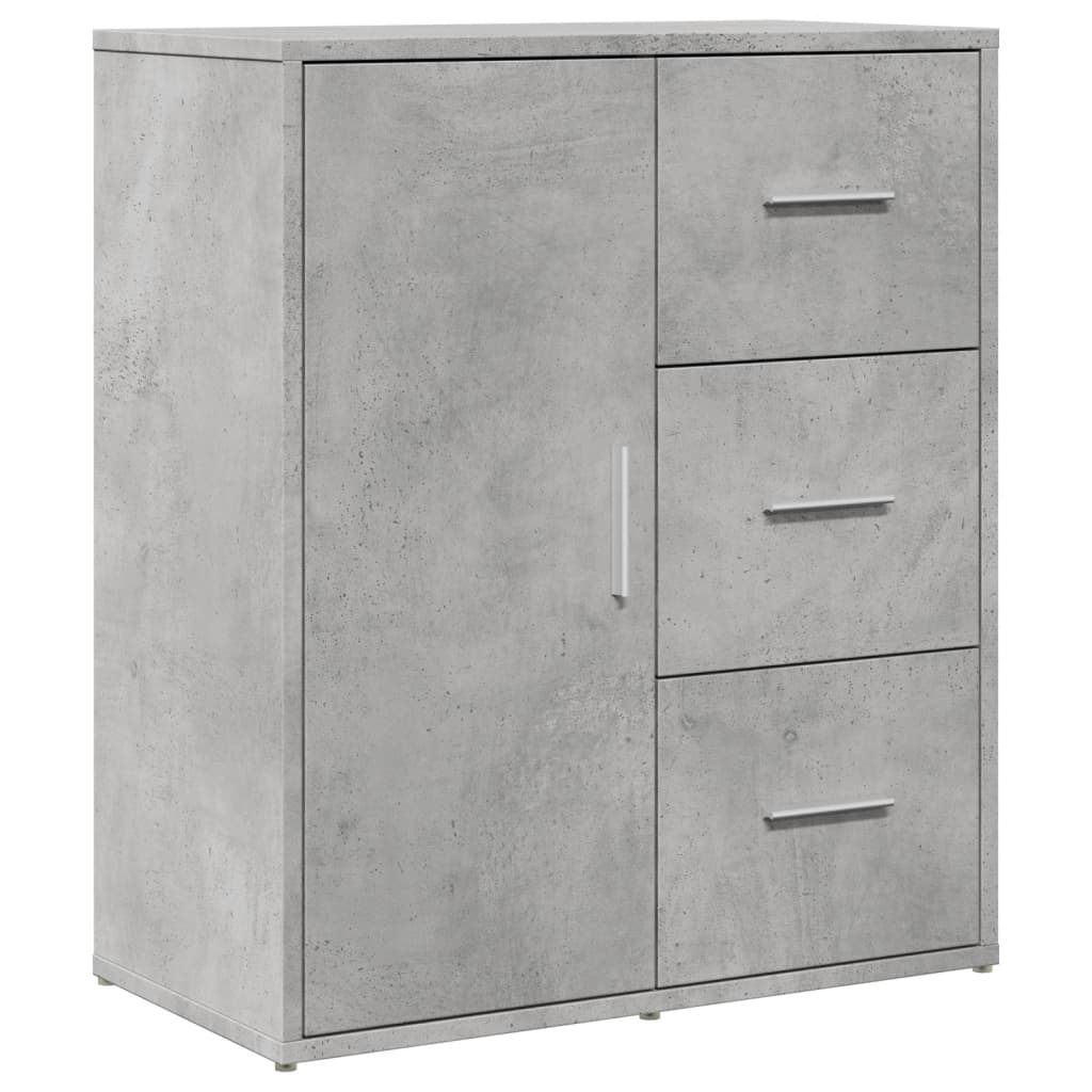 Dressoirs 2 st 60x31x70 cm bewerkt hout betongrijs is nu te koop bij PeponiXL, paradijselijk wonen!