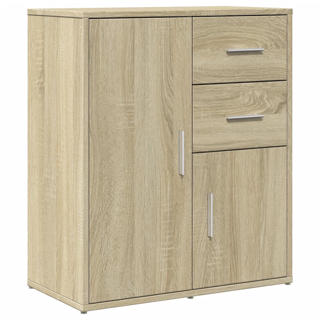 Dressoirs 2 st 60x31x70 cm bewerkt hout sonoma eikenkleurig is nu te koop bij PeponiXL, paradijselijk wonen!