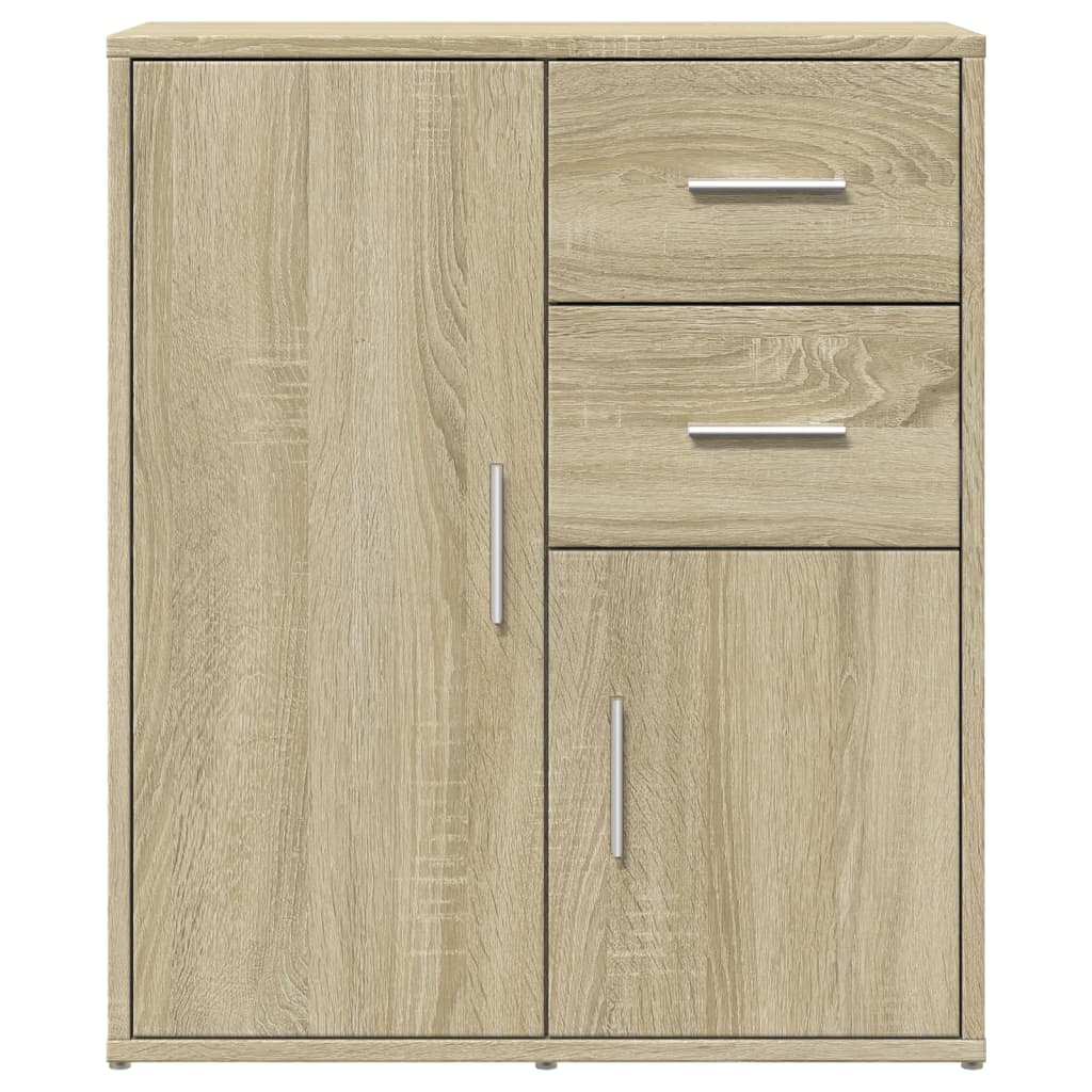 Dressoirs 2 st 60x31x70 cm bewerkt hout sonoma eikenkleurig is nu te koop bij PeponiXL, paradijselijk wonen!