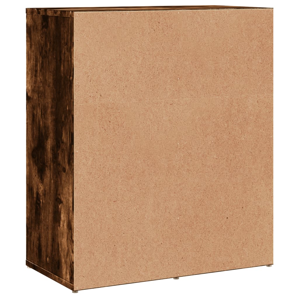 Dressoirs 2 st 60x31x70 cm bewerkt hout gerookt eikenkleurig is nu te koop bij PeponiXL, paradijselijk wonen!