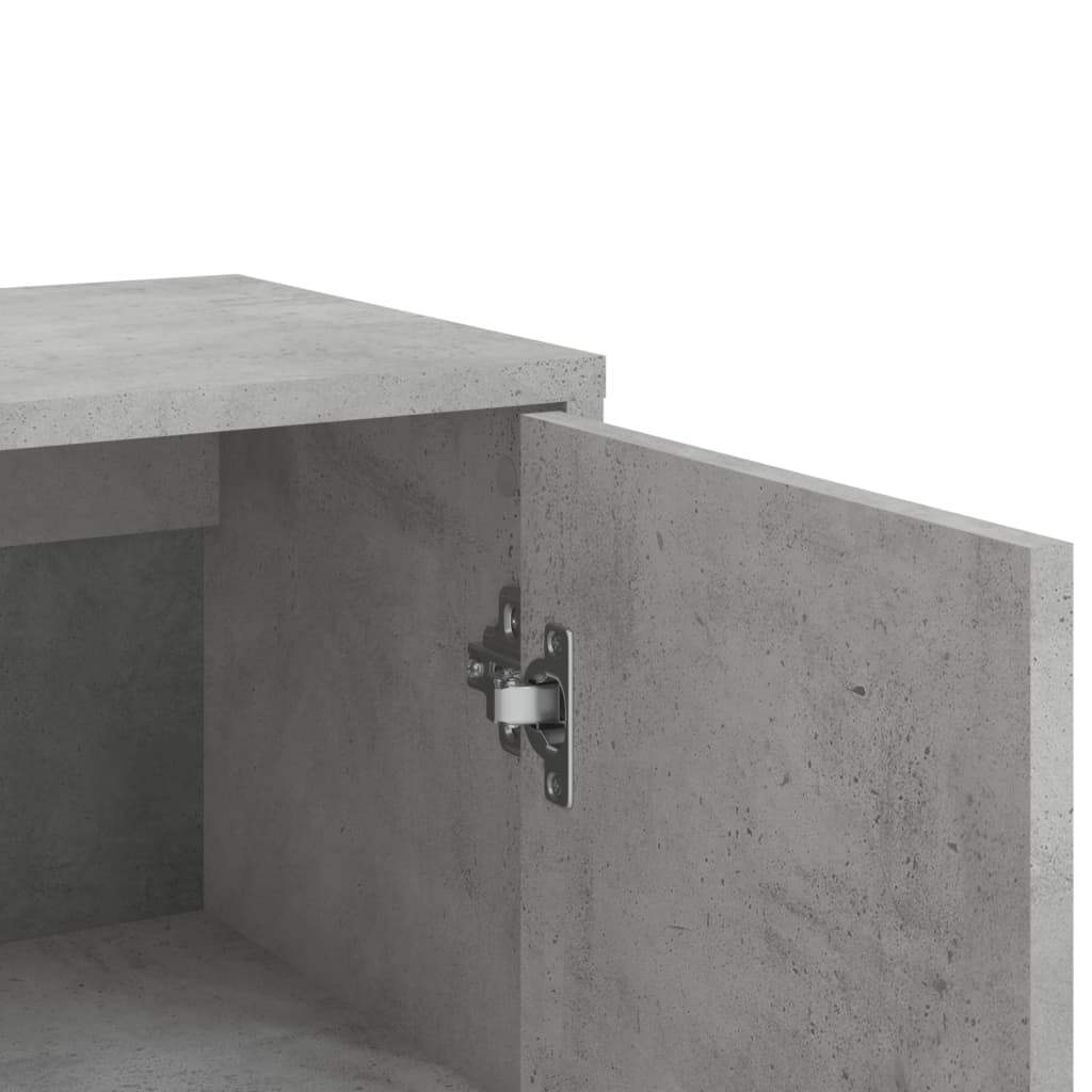 Dressoirs 3 st 60x31x84 cm bewerkt hout betongrijs is nu te koop bij PeponiXL, paradijselijk wonen!