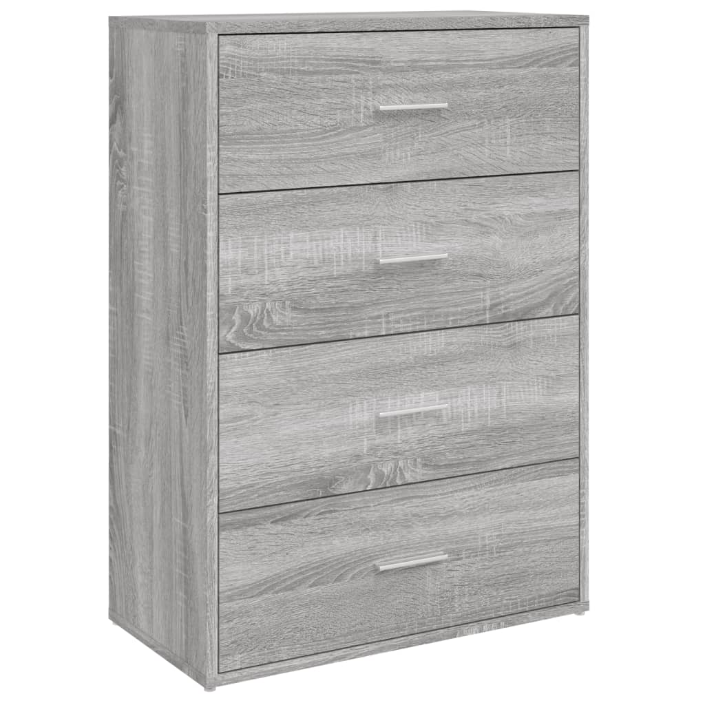 Dressoirs 2 st 60x31x84 cm bewerkt hout grijs sonoma eikenkleur is nu te koop bij PeponiXL, paradijselijk wonen!