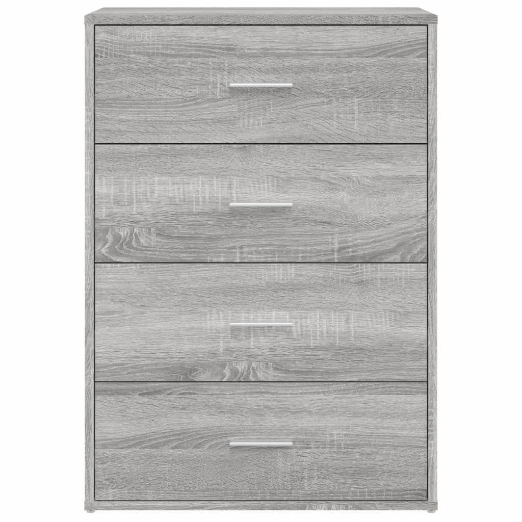 Dressoirs 2 st 60x31x84 cm bewerkt hout grijs sonoma eikenkleur is nu te koop bij PeponiXL, paradijselijk wonen!
