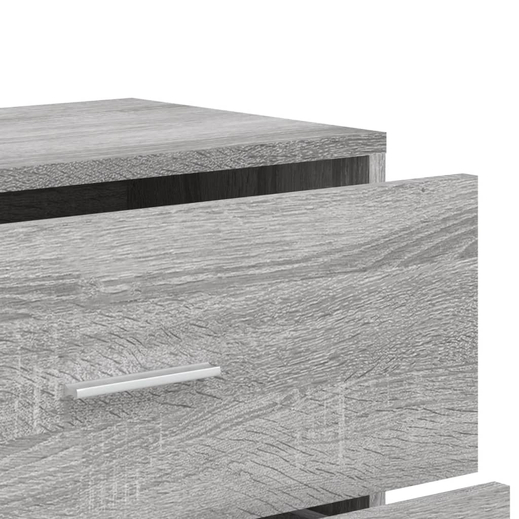 Dressoirs 2 st 60x31x84 cm bewerkt hout grijs sonoma eikenkleur is nu te koop bij PeponiXL, paradijselijk wonen!