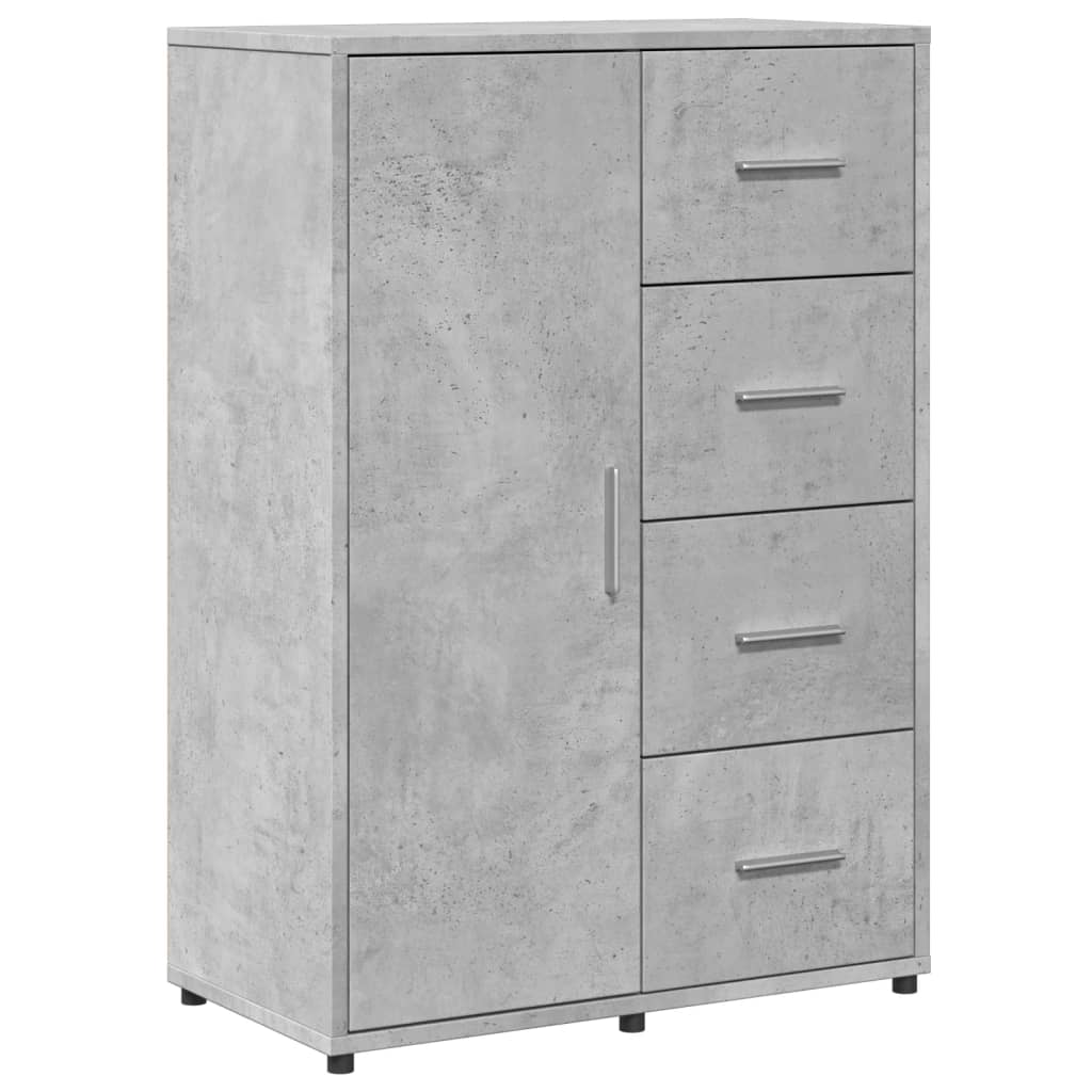 Dressoirs 2 st 60x31x84 cm bewerkt hout betongrijs is nu te koop bij PeponiXL, paradijselijk wonen!