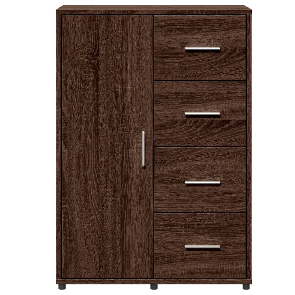 Dressoirs 2 st 60x31x84 cm bewerkt hout bruin eikenkleurig is nu te koop bij PeponiXL, paradijselijk wonen!
