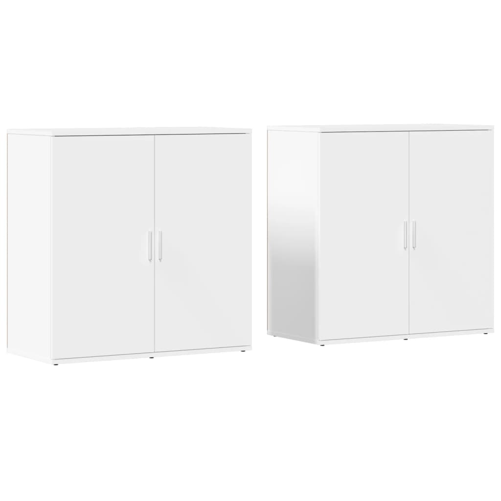 Dressoirs 2 st 79x38x80 cm bewerkt hout wit is nu te koop bij PeponiXL, paradijselijk wonen!