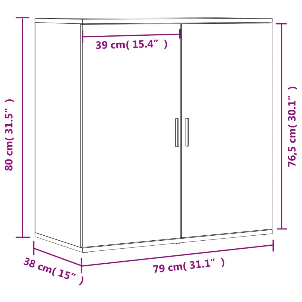 Dressoirs 2 st 79x38x80 cm bewerkt hout wit is nu te koop bij PeponiXL, paradijselijk wonen!