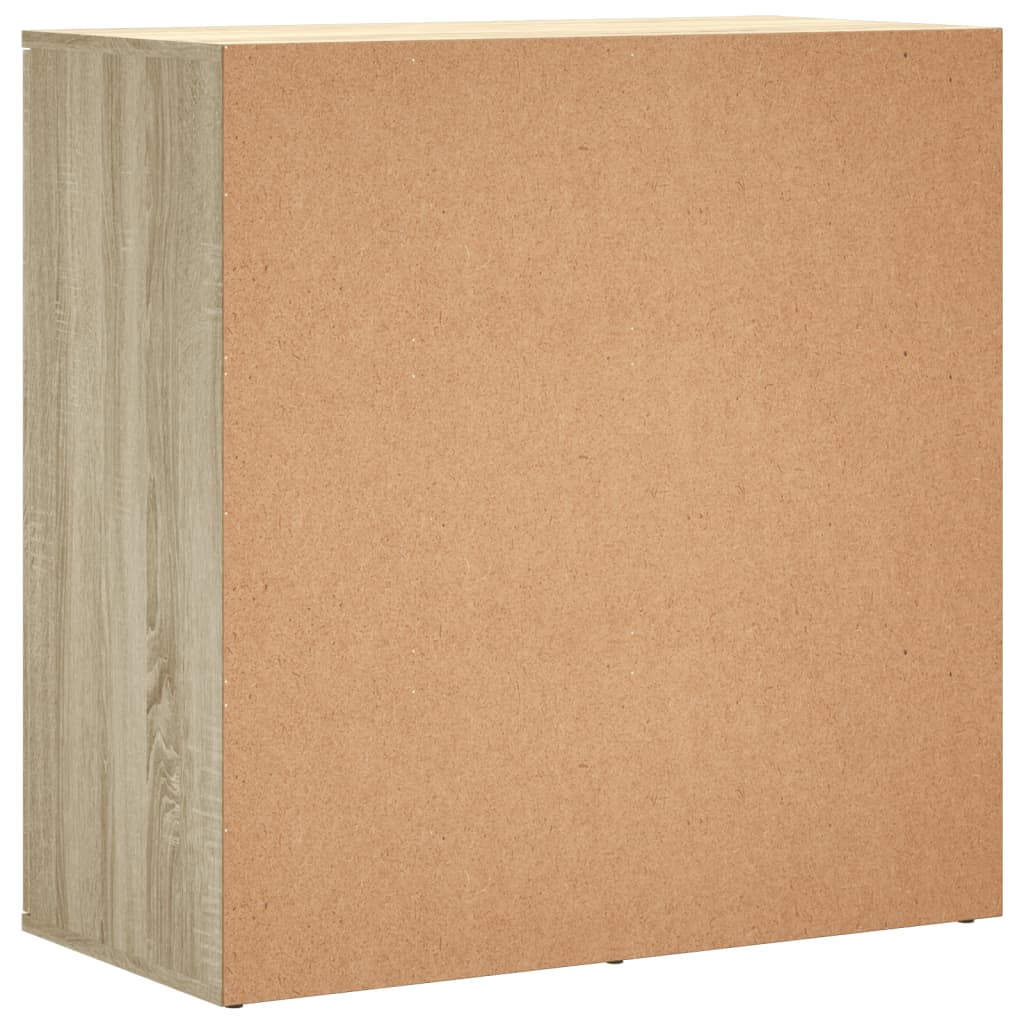 Dressoirs 2 st 79x38x80 cm bewerkt hout sonoma eikenkleurig is nu te koop bij PeponiXL, paradijselijk wonen!