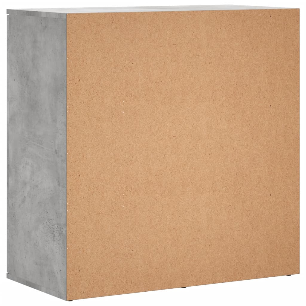 Dressoirs 2 st 79x38x80 cm bewerkt hout betongrijs is nu te koop bij PeponiXL, paradijselijk wonen!
