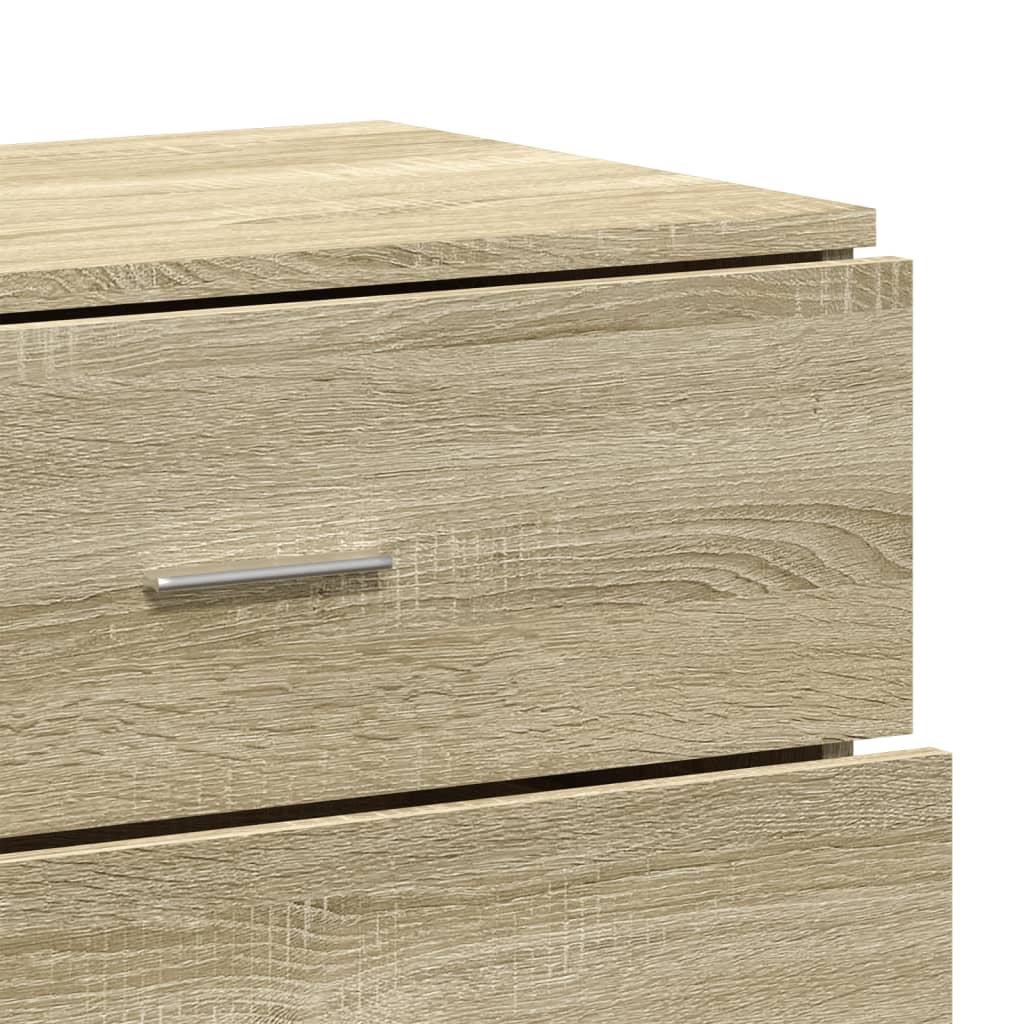 Dressoirs 3 st bewerkt hout sonoma eiken is nu te koop bij PeponiXL, paradijselijk wonen!