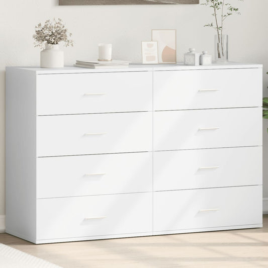 Dressoirs 2 st 60x39x80 cm bewerkt hout wit is nu te koop bij PeponiXL, paradijselijk wonen!