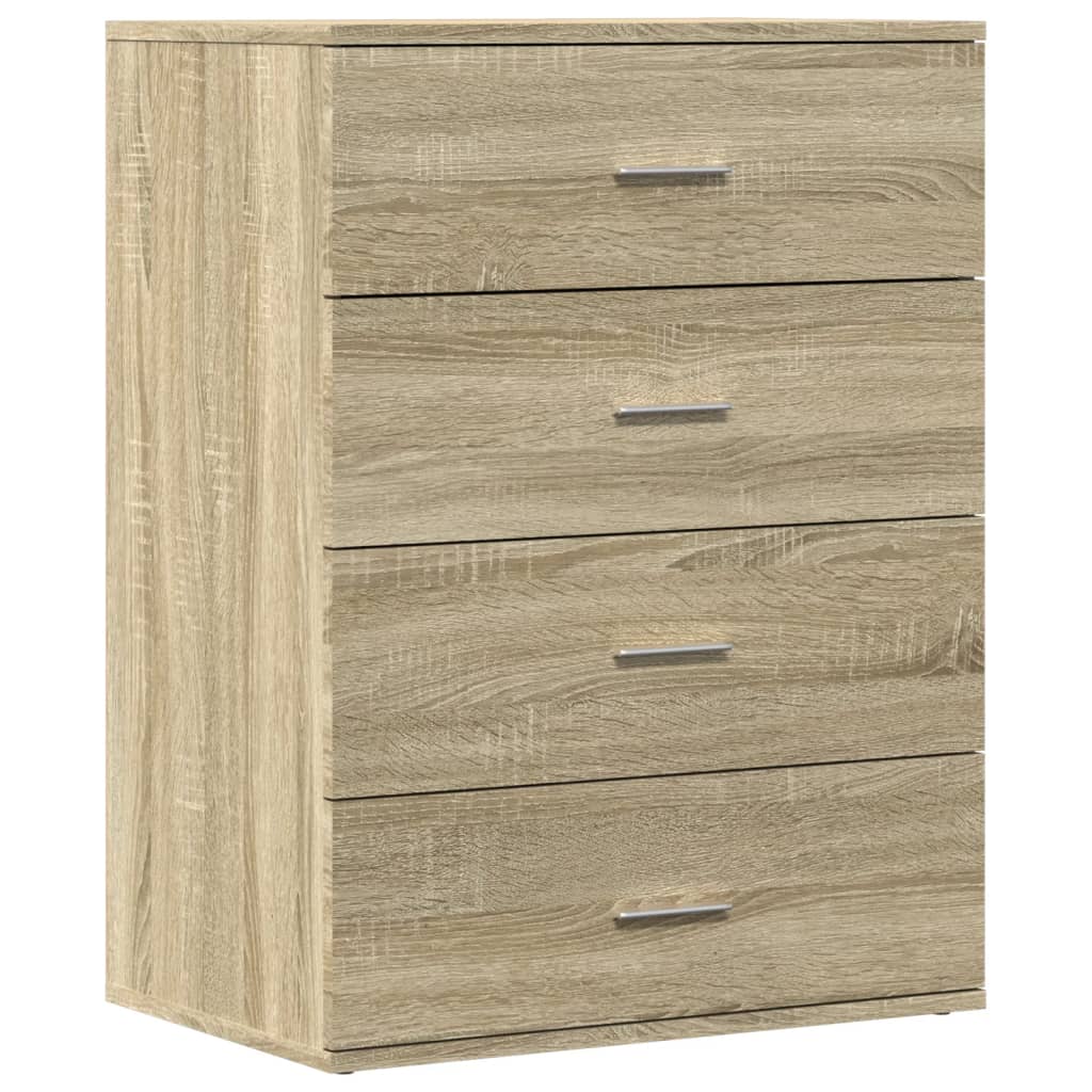 Dressoirs 2 st 60x39x80 cm bewerkt hout sonoma eikenkleurig is nu te koop bij PeponiXL, paradijselijk wonen!