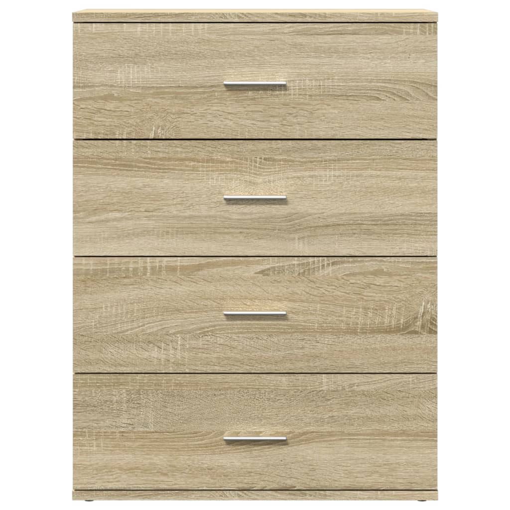 Dressoirs 2 st 60x39x80 cm bewerkt hout sonoma eikenkleurig is nu te koop bij PeponiXL, paradijselijk wonen!