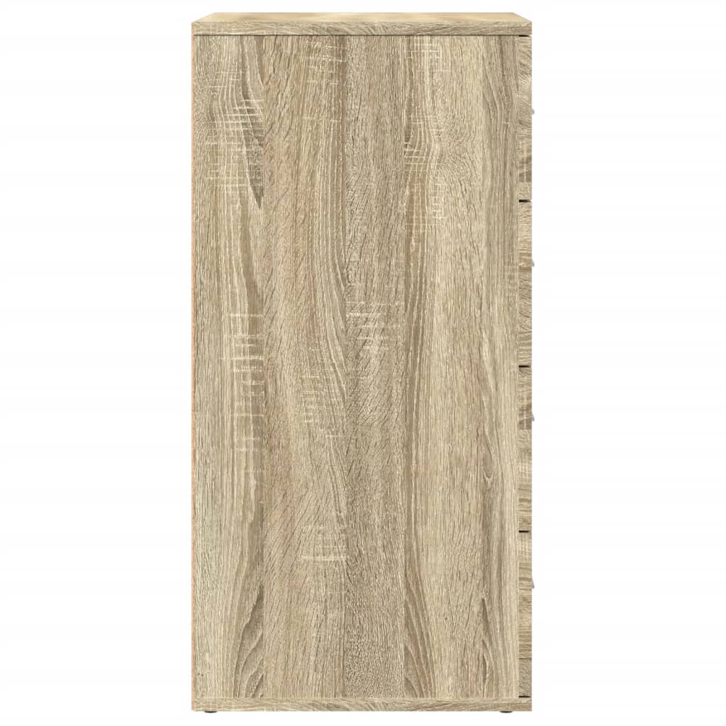 Dressoirs 2 st 60x39x80 cm bewerkt hout sonoma eikenkleurig is nu te koop bij PeponiXL, paradijselijk wonen!